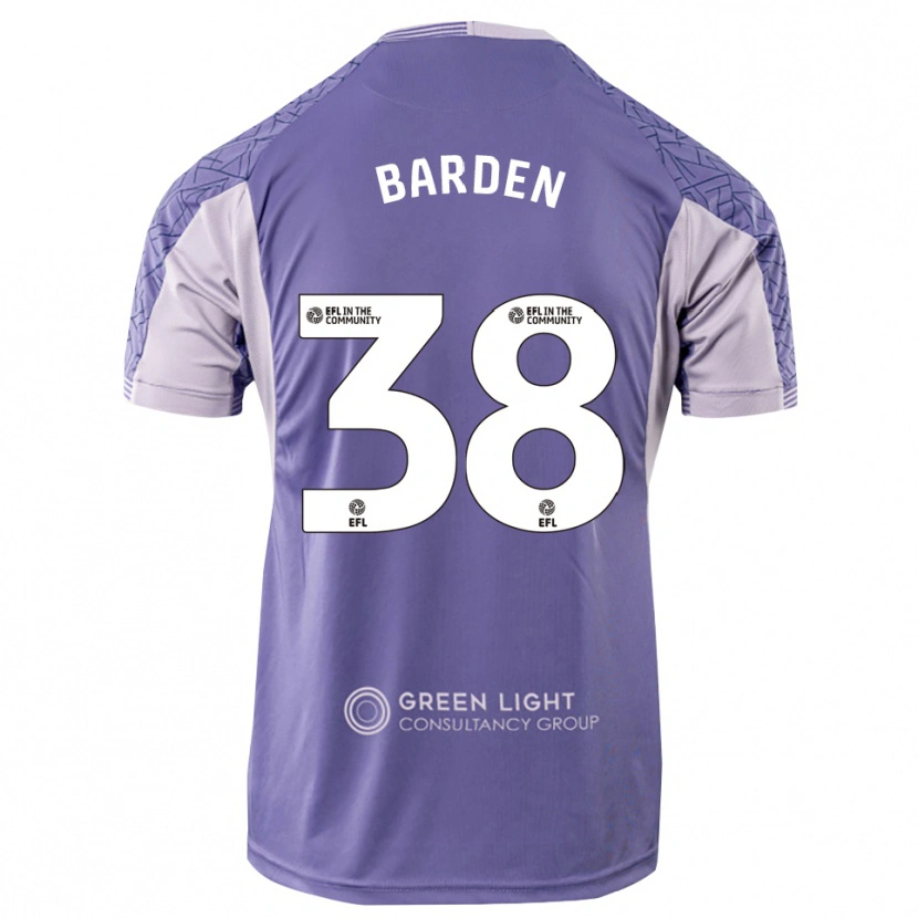 Danxen Enfant Daniel Barden #38 Maillot de Gardien Violet Clair 2025/26 T-shirt