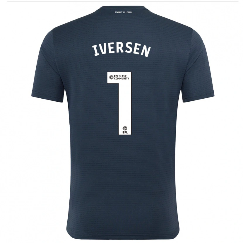 Danxen Enfant Daniel Iversen #1 Maillot de Gardien Blanc Noir 2025/26 T-shirt