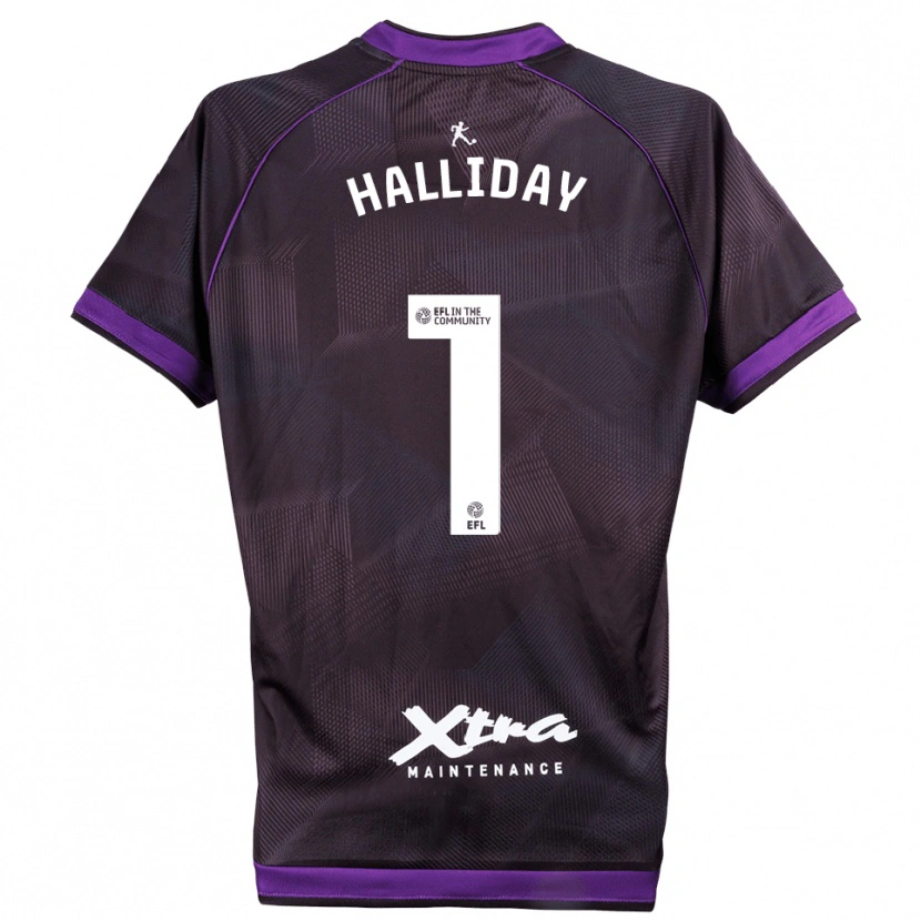 Danxen Enfant Joel Halliday #1 Maillot de Gardien Blanc Violet 2025/26 T-shirt