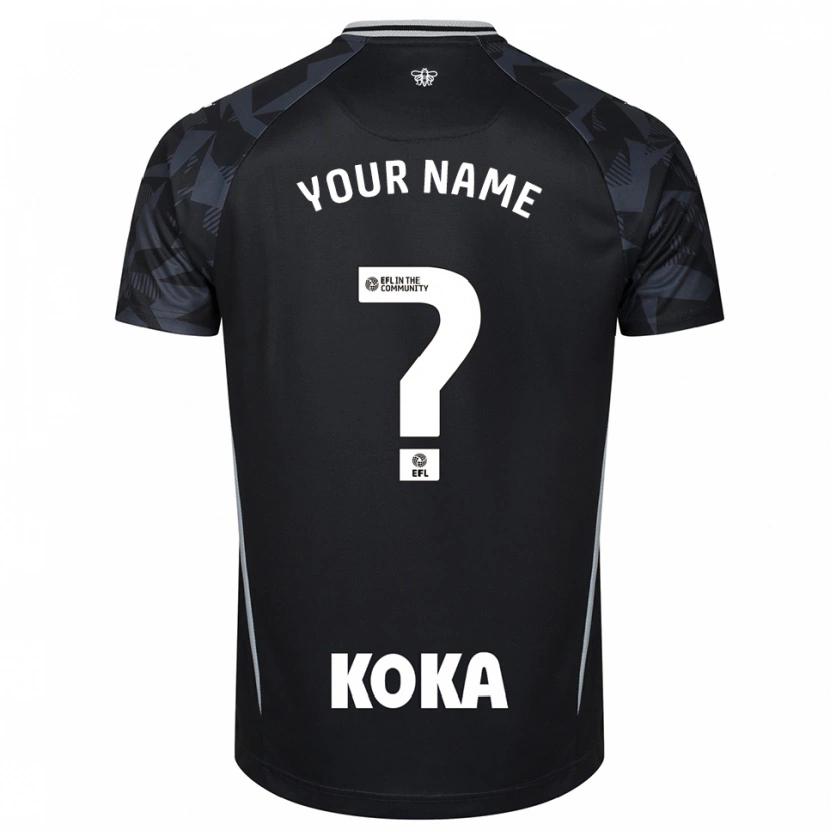 Danxen Enfant Watford FC Maillot de Gardien Noir Bleu 2025/26 T-shirt