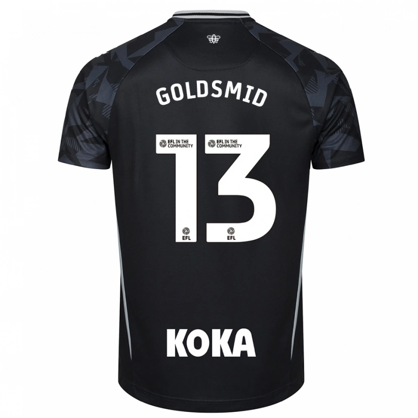 Danxen Enfant Jacqui Goldsmid #13 Maillot de Gardien Noir Bleu 2025/26 T-shirt
