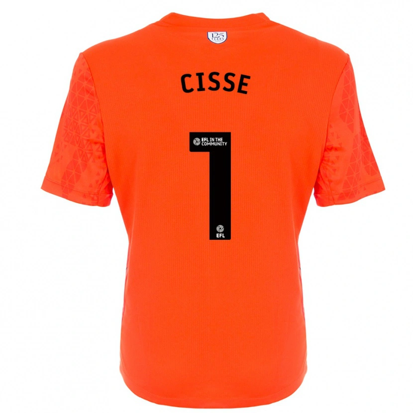 Danxen Enfant Ben Cisse #1 Maillot de Gardien Noir Orange 2025/26 T-shirt