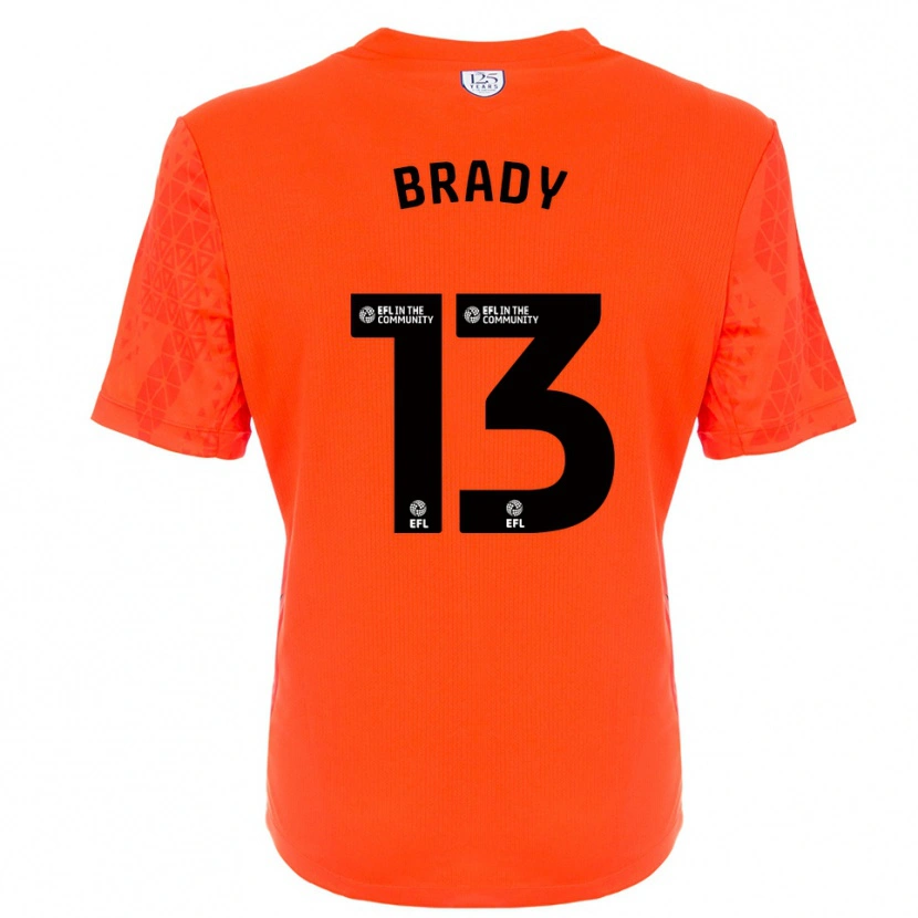 Danxen Enfant Louis Brady #13 Maillot de Gardien Noir Orange 2025/26 T-shirt