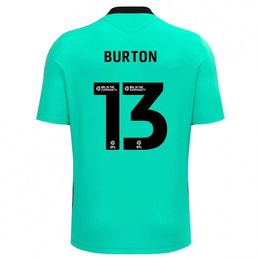 Danxen Enfant Callum Burton #13 Maillot de Gardien Turquoise Moyen 2025/26 T-shirt