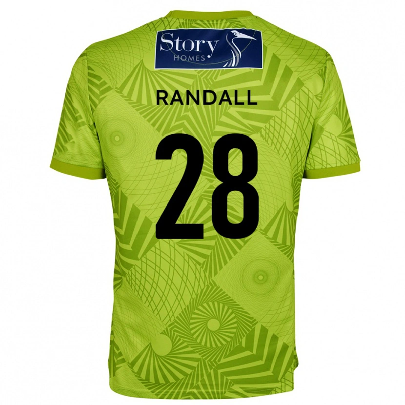 Danxen Enfant Thomas Randall #28 Maillot de Gardien Jaune Vert 2025/26 T-shirt