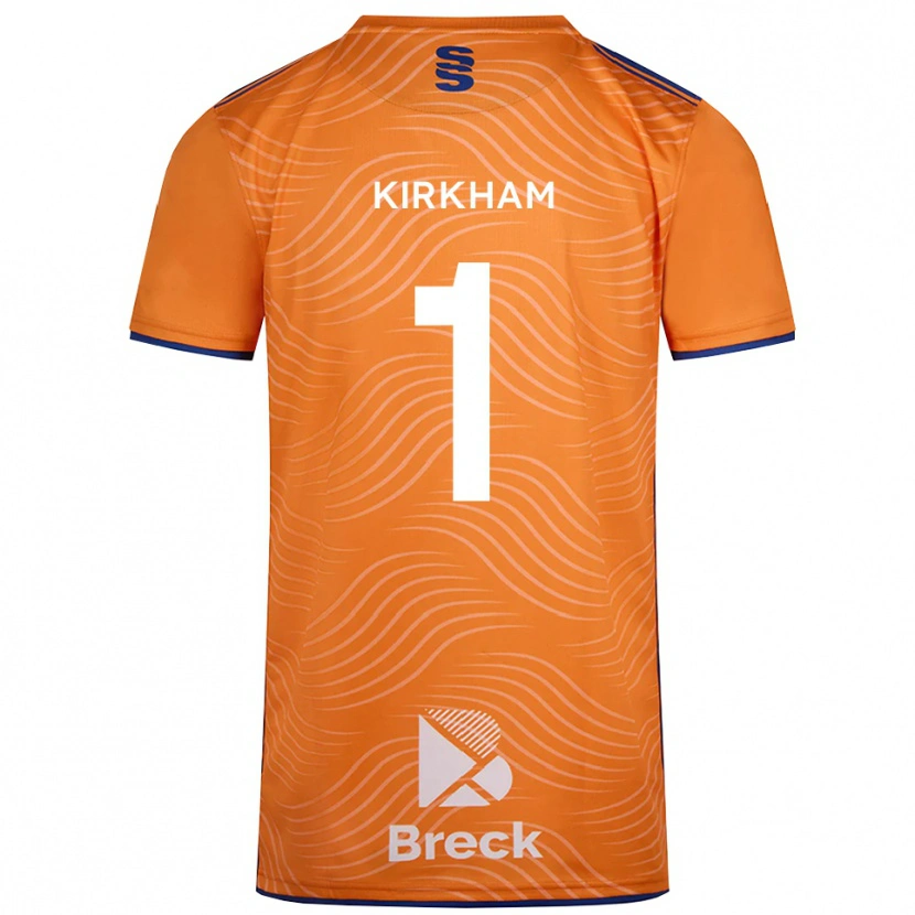 Danxen Enfant Skye Kirkham #1 Maillot de Gardien Noir Orange 2025/26 T-shirt