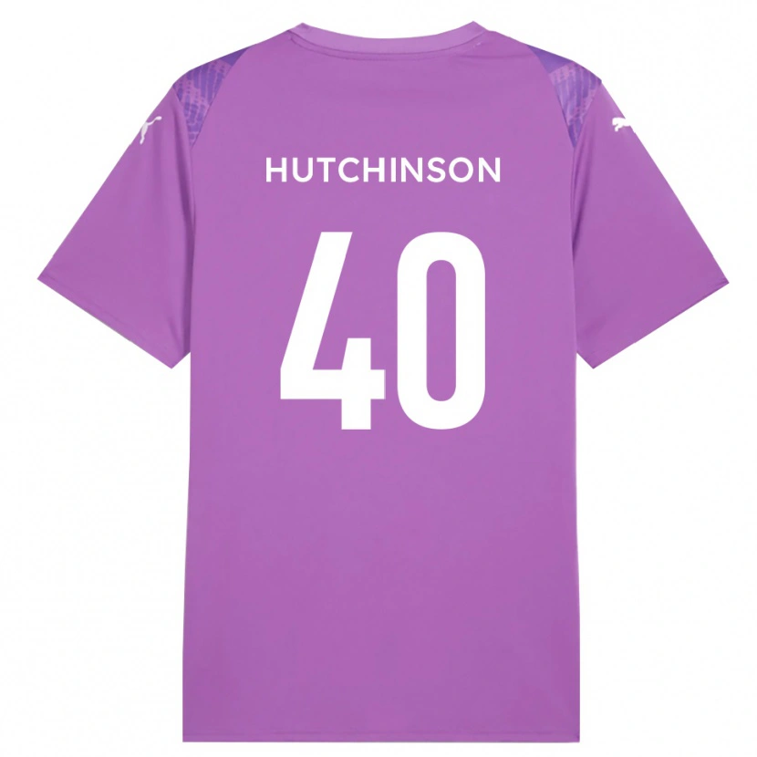 Danxen Enfant Luke Hutchinson #40 Maillot de Gardien Orchidée Moyenne 2025/26 T-shirt