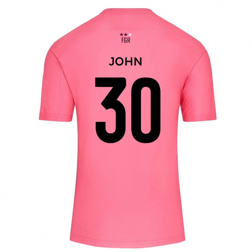 Danxen Enfant Dylan John #30 Maillot de Gardien Rose Fleur De Cerisier 2025/26 T-shirt