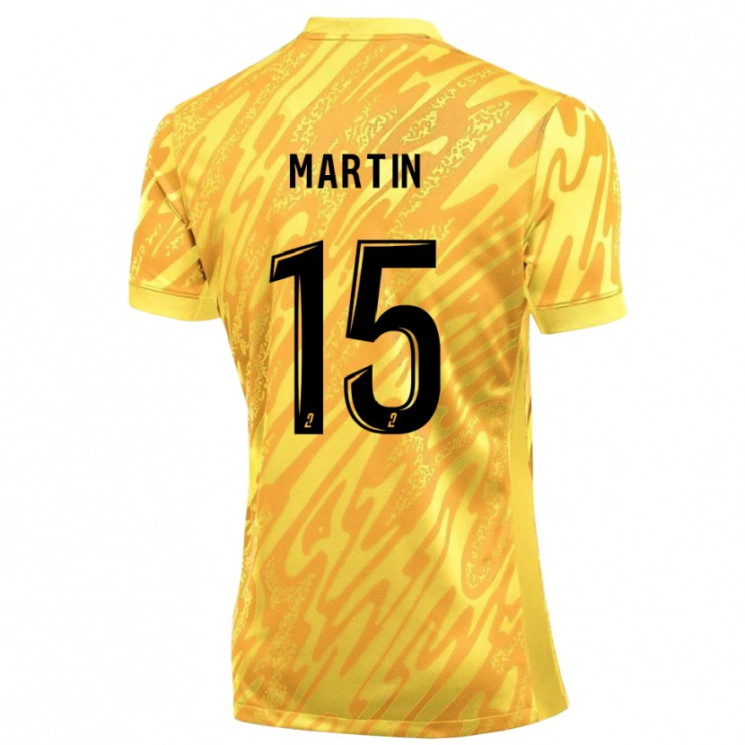 Danxen Enfant Gabriel Martin #15 Maillot de Gardien Jaune Orange 2025/26 T-shirt