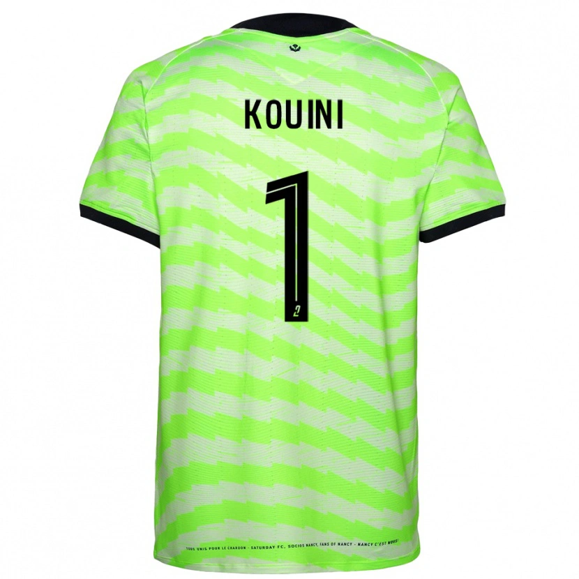 Danxen Enfant Yanis Kouini #1 Maillot de Gardien Vert Néon 2025/26 T-shirt