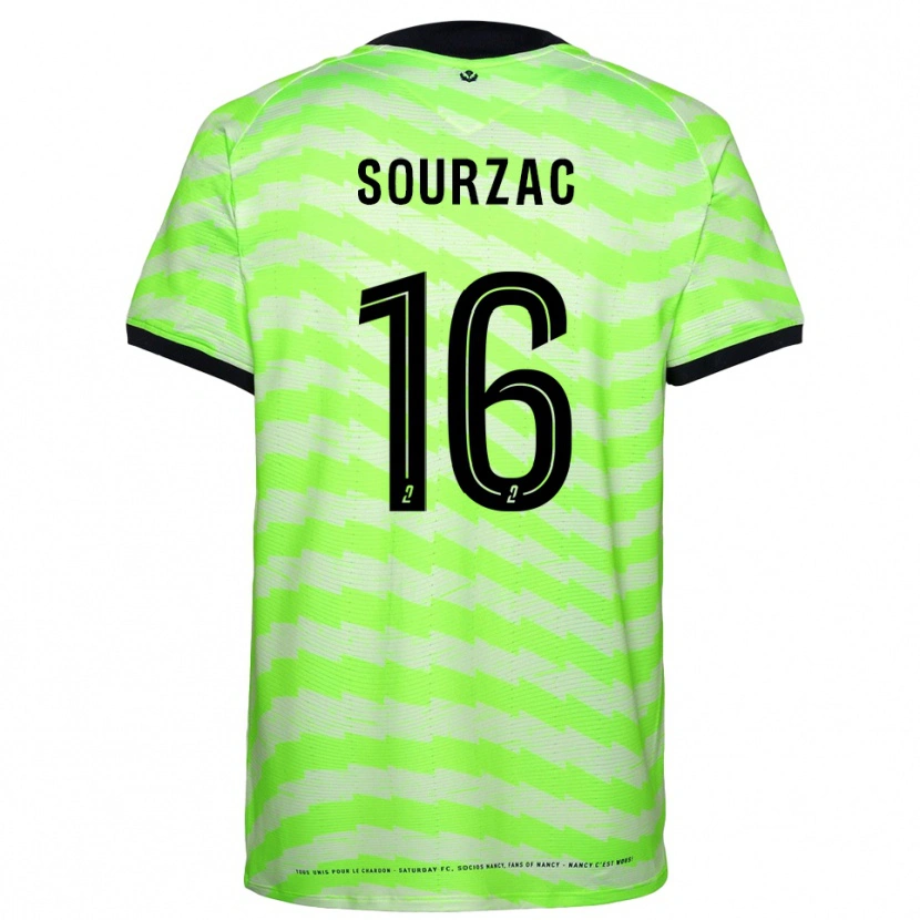 Danxen Enfant Martin Sourzac #16 Maillot de Gardien Vert Néon 2025/26 T-shirt