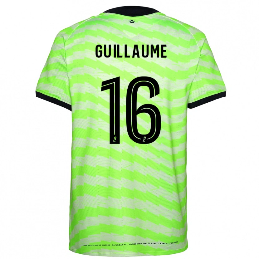 Danxen Enfant Théo Guillaume #16 Maillot de Gardien Vert Néon 2025/26 T-shirt