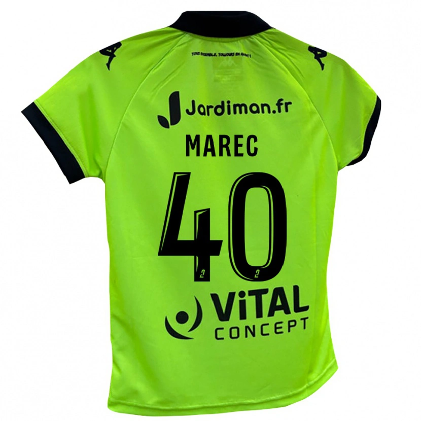 Danxen Enfant Noah Marec #40 Maillot de Gardien Vert Néon 2025/26 T-shirt