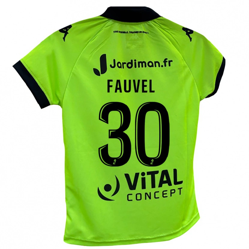 Danxen Enfant Agathe Fauvel #30 Maillot de Gardien Vert Néon 2025/26 T-shirt