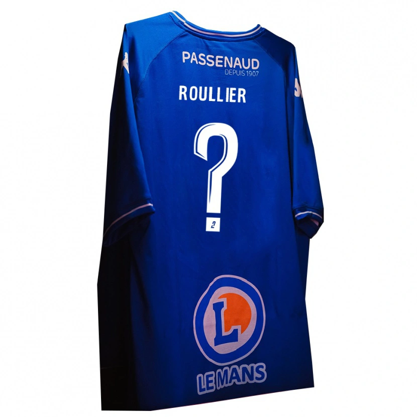 Danxen Enfant Alec Roullier #0 Maillot de Gardien Blanc Bleu Royal 2025/26 T-shirt