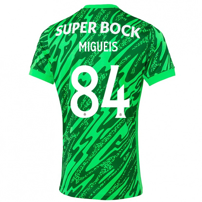 Danxen Enfant Pedro Miguéis #84 Maillot de Gardien Vert Blanc 2025/26 T-shirt