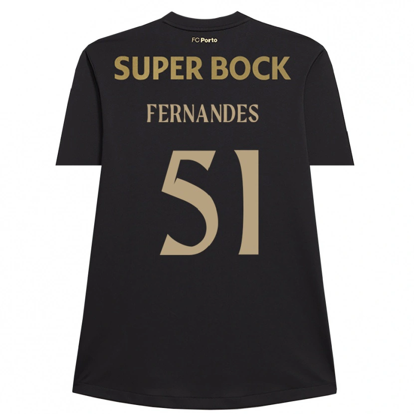 Danxen Enfant Diogo Fernandes #51 Maillot de Gardien Noir Marron 2025/26 T-shirt
