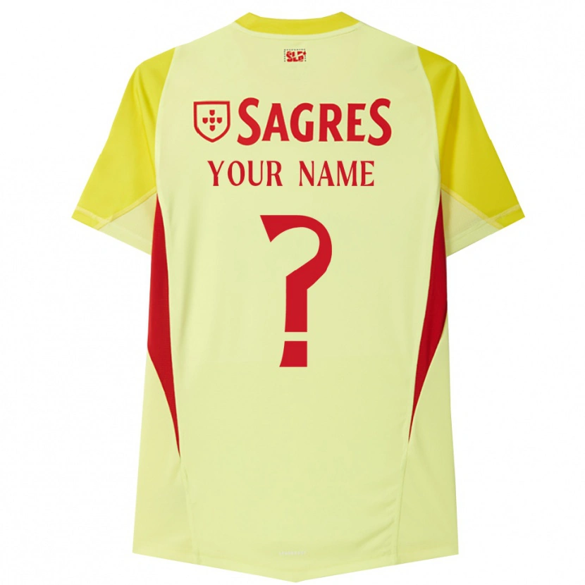 Danxen Enfant SL Benfica Maillot de Gardien Jaune Rouge 2025/26 T-shirt