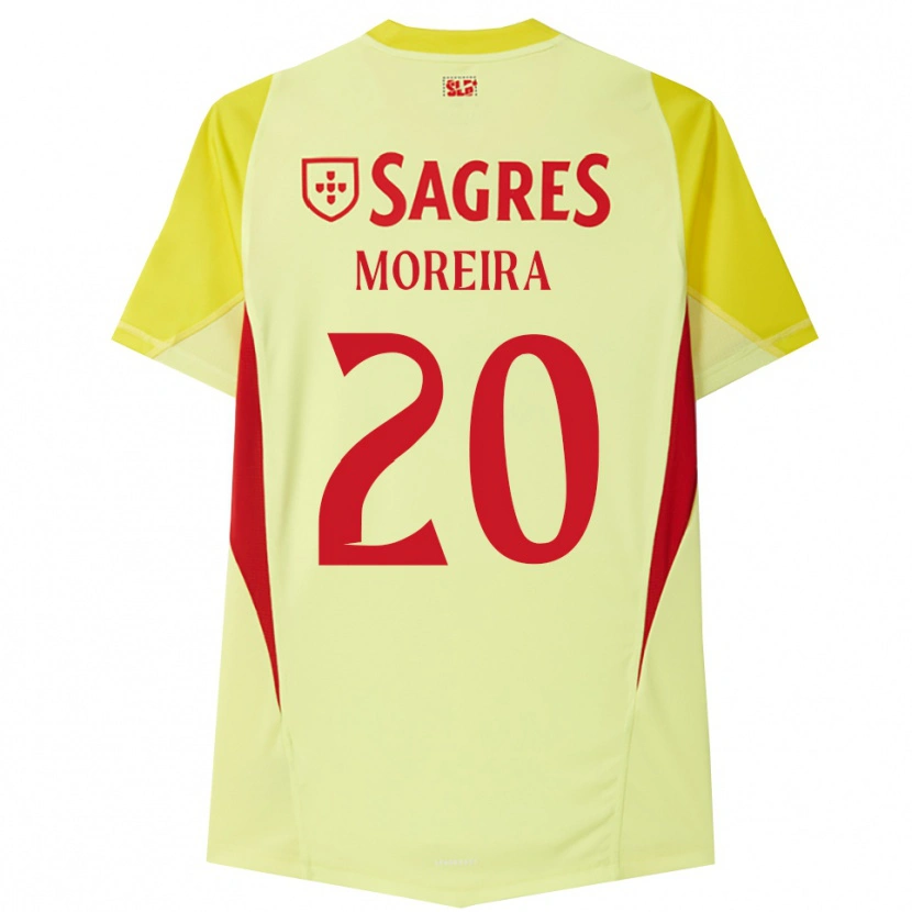 Danxen Enfant André Moreira #20 Maillot de Gardien Jaune Rouge 2025/26 T-shirt