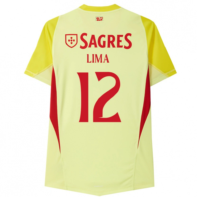 Danxen Enfant Thaís Lima #12 Maillot de Gardien Jaune Rouge 2025/26 T-shirt