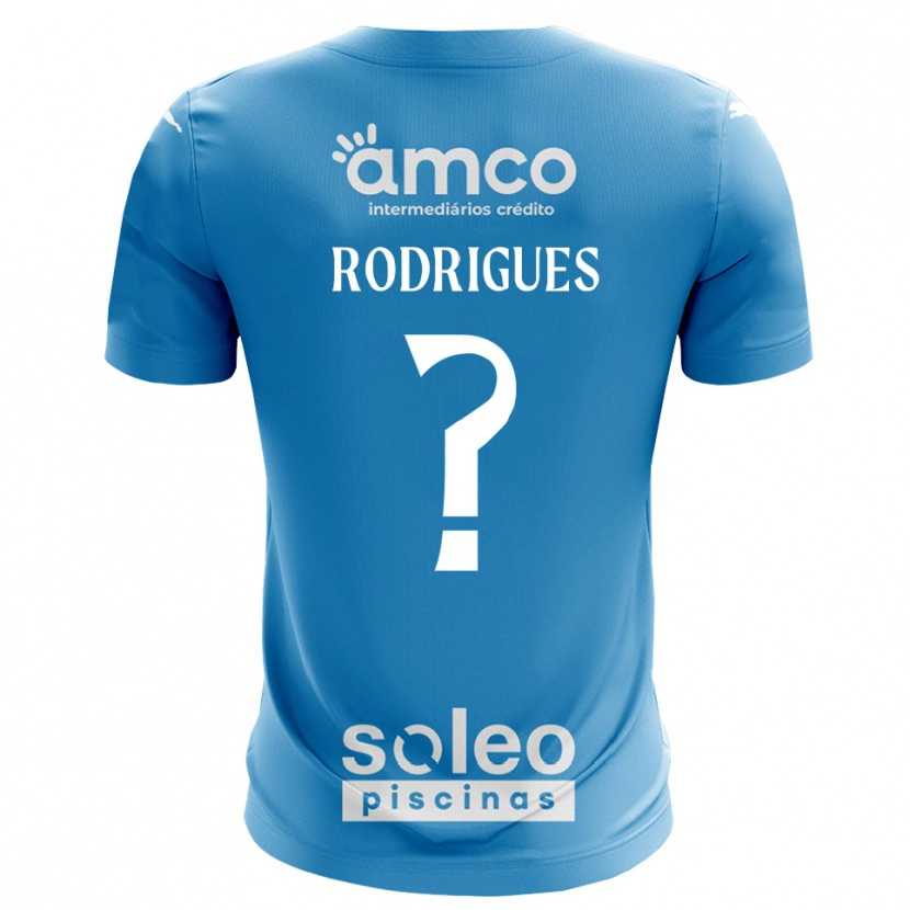 Danxen Enfant David Rodrigues #0 Maillot de Gardien Bleu Blanc 2025/26 T-shirt