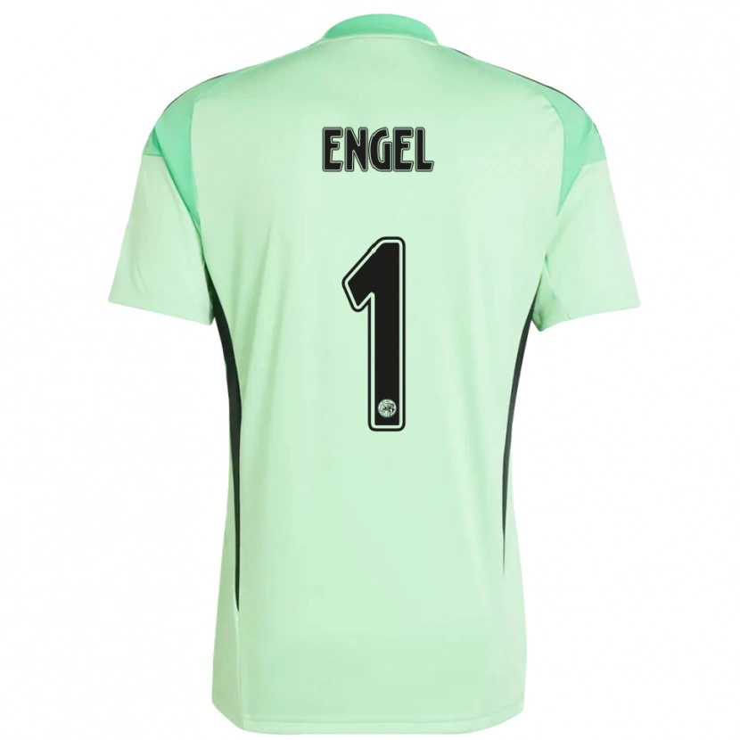 Danxen Enfant Mark Engel #1 Maillot de Gardien Vert Clair Noir 2025/26 T-shirt