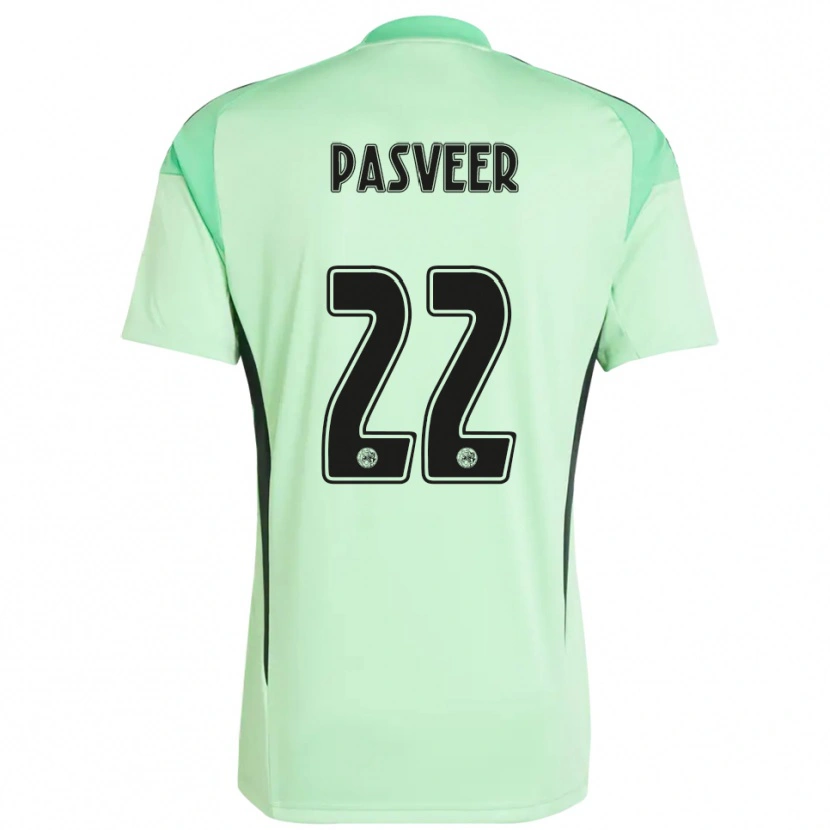 Danxen Enfant Remko Pasveer #22 Maillot de Gardien Vert Clair Noir 2025/26 T-shirt