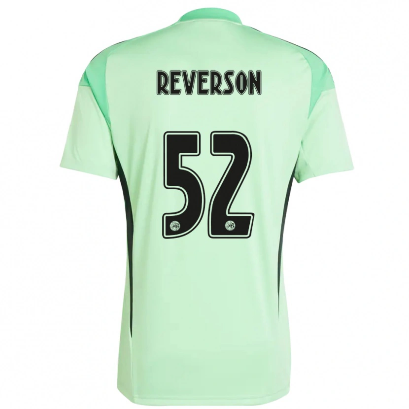 Danxen Enfant Paul Reverson #52 Maillot de Gardien Vert Clair Noir 2025/26 T-shirt