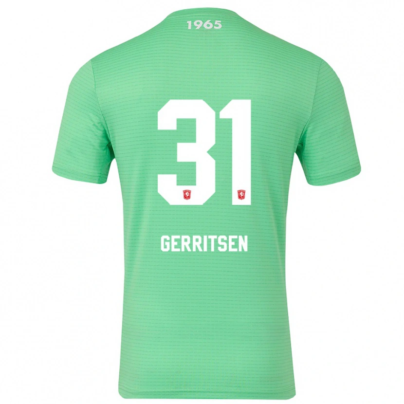 Danxen Enfant Yannick Gerritsen #31 Maillot de Gardien Vert Clair Blanc 2025/26 T-shirt