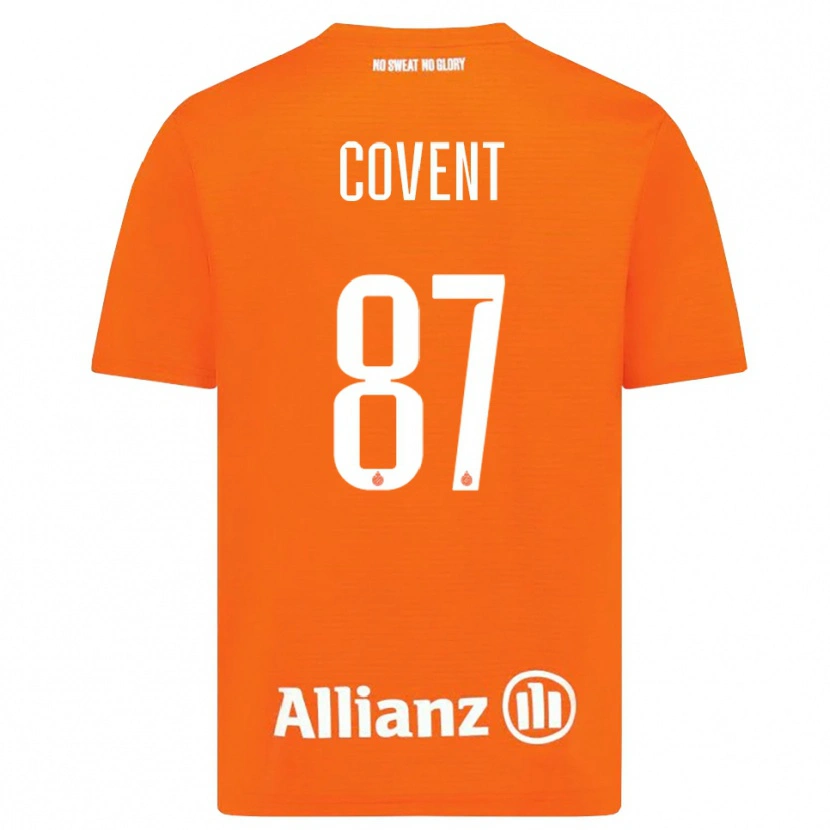 Danxen Enfant Jorijn Covent #87 Maillot de Gardien Orange Blanc 2025/26 T-shirt