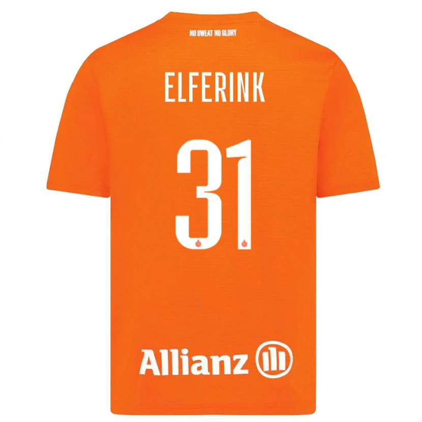 Danxen Enfant Marie Elferink #31 Maillot de Gardien Orange Blanc 2025/26 T-shirt