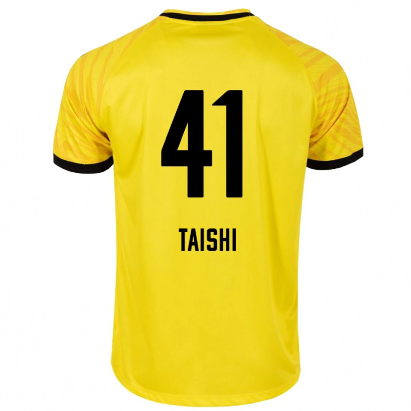Danxen Enfant Taishi Brandon Nozawa #41 Maillot de Gardien Jaune Noir 2025/26 T-shirt