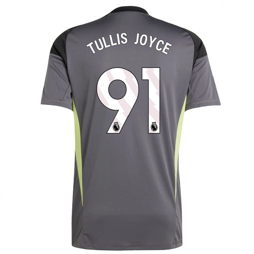 Danxen Enfant Phallon Tullis-Joyce #91 Maillot de Gardien Gris Foncé Blanc 2025/26 T-shirt