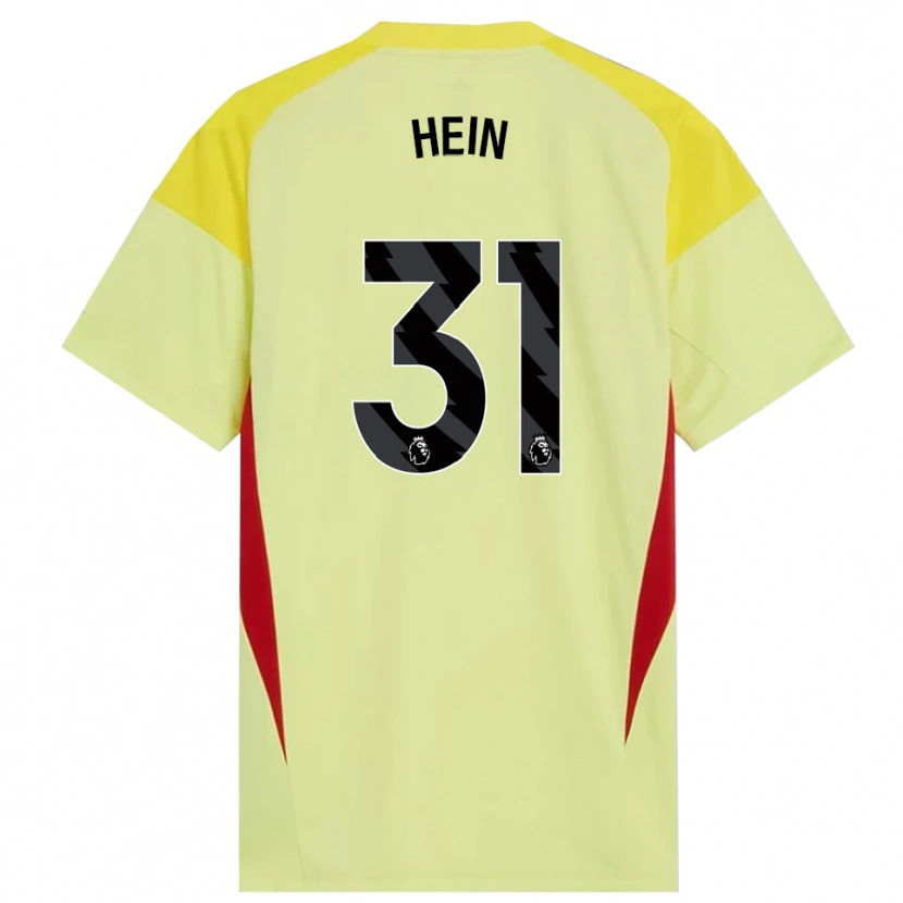 Danxen Enfant Karl Hein #31 Maillot de Gardien Jaune Rouge Noir 2025/26 T-shirt
