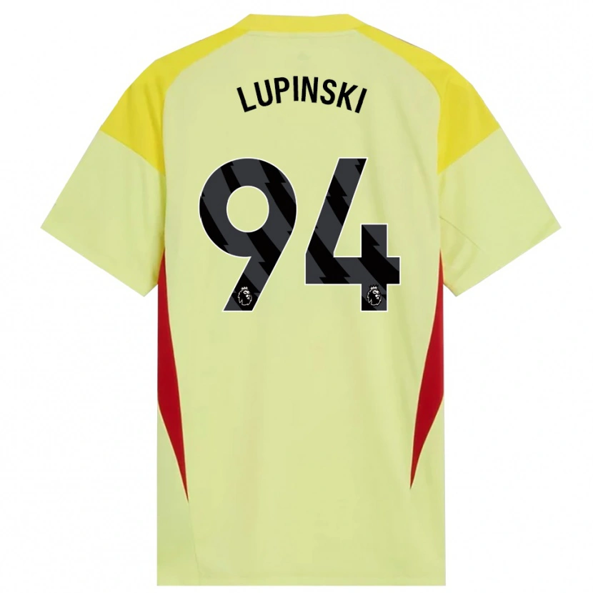 Danxen Enfant Remi Lupinski #94 Maillot de Gardien Jaune Rouge Noir 2025/26 T-shirt
