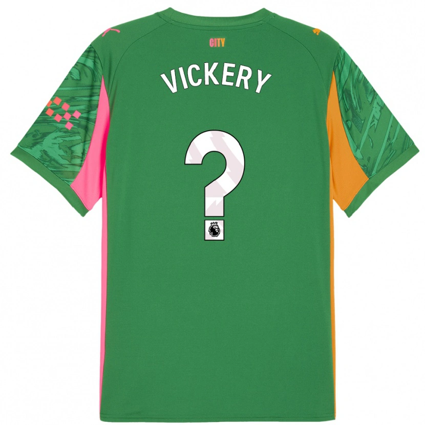 Danxen Enfant Ben Vickery #0 Maillot de Gardien Vert Orange 2025/26 T-shirt