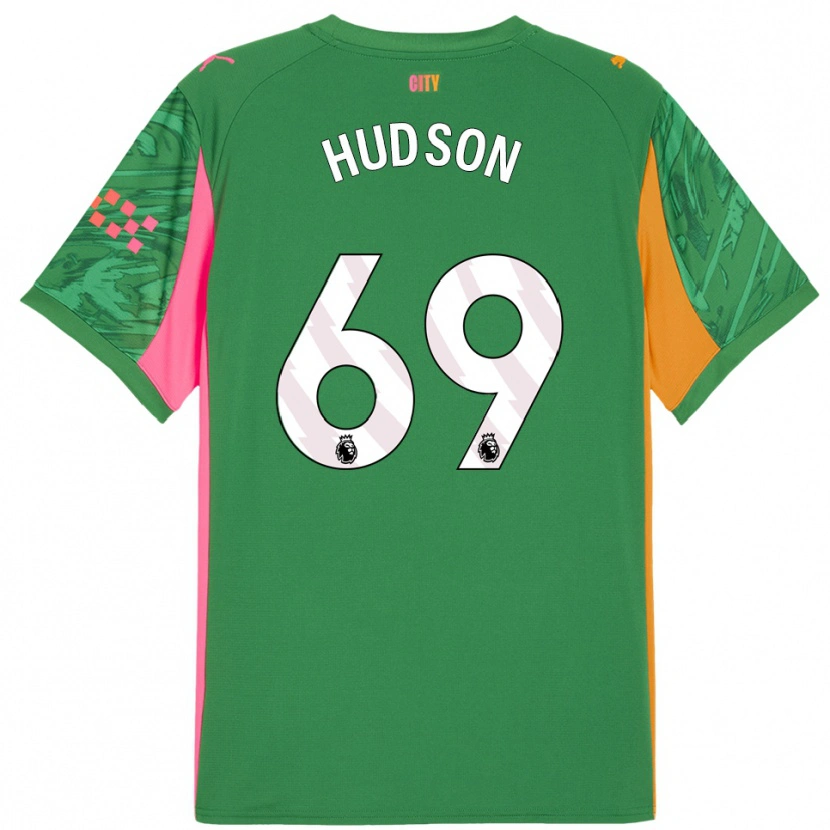 Danxen Enfant Max Hudson #69 Maillot de Gardien Vert Orange 2025/26 T-shirt