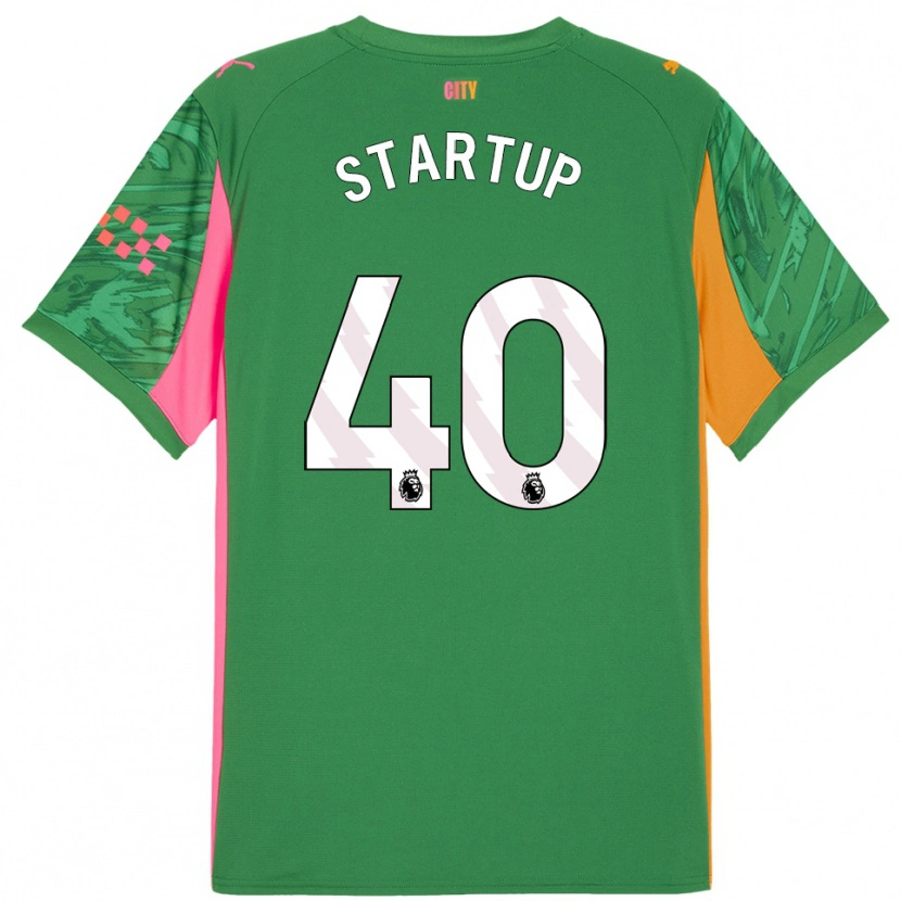 Danxen Enfant Katie Startup #40 Maillot de Gardien Vert Orange 2025/26 T-shirt