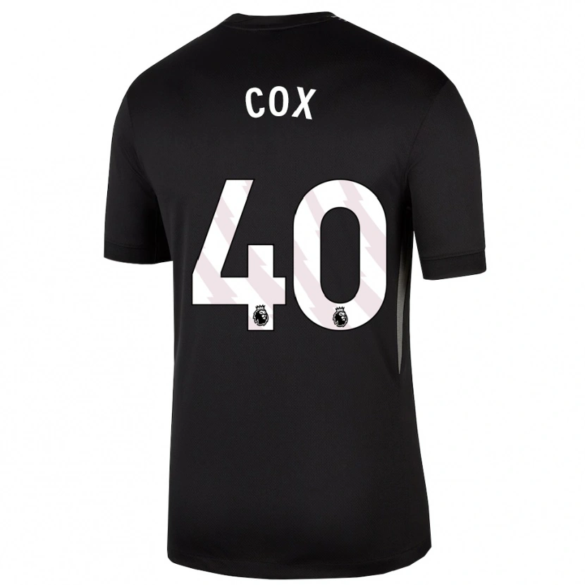 Danxen Enfant Katie Cox #40 Maillot de Gardien Noir Blanc 2025/26 T-shirt