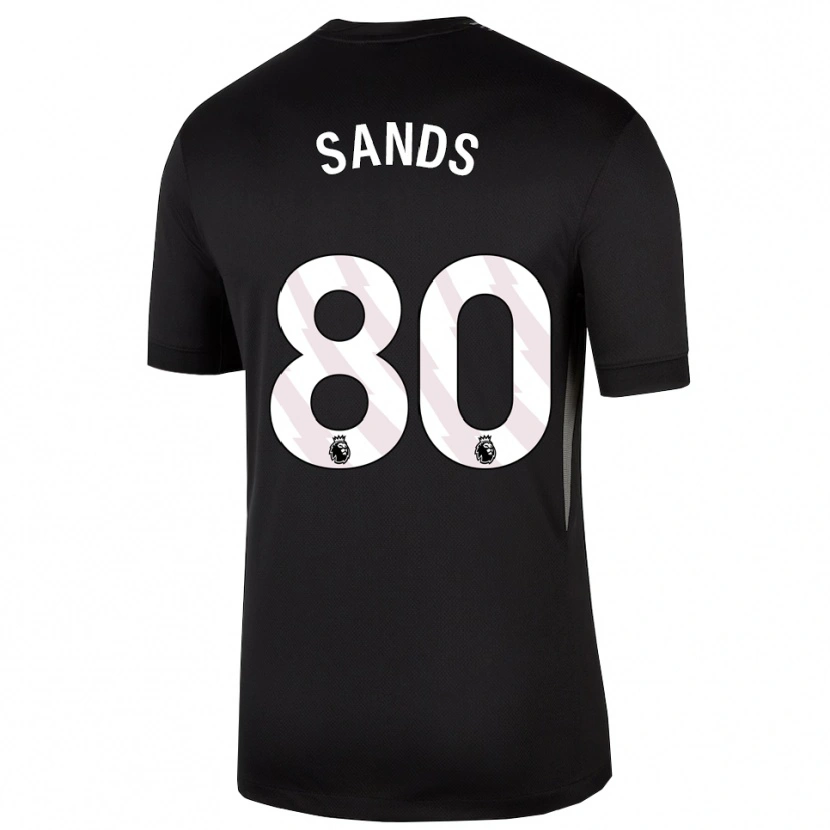 Danxen Enfant Hudson Sands #80 Maillot de Gardien Noir Blanc 2025/26 T-shirt