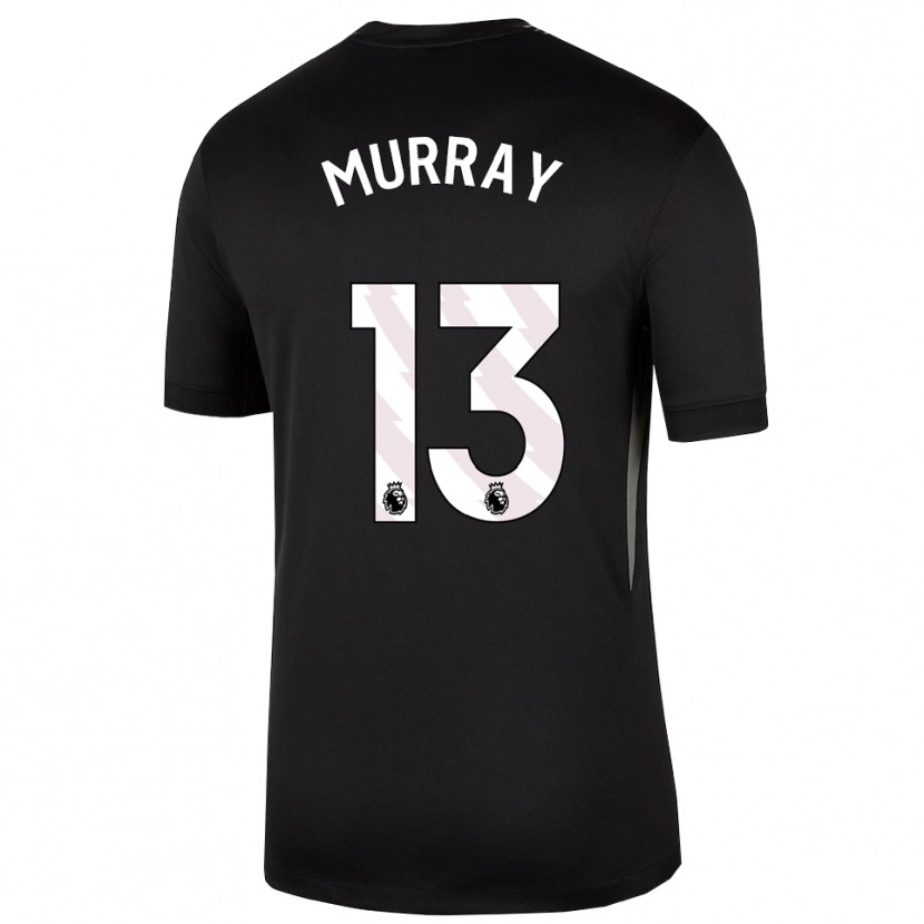 Danxen Enfant Jake Murray #13 Maillot de Gardien Noir Blanc 2025/26 T-shirt