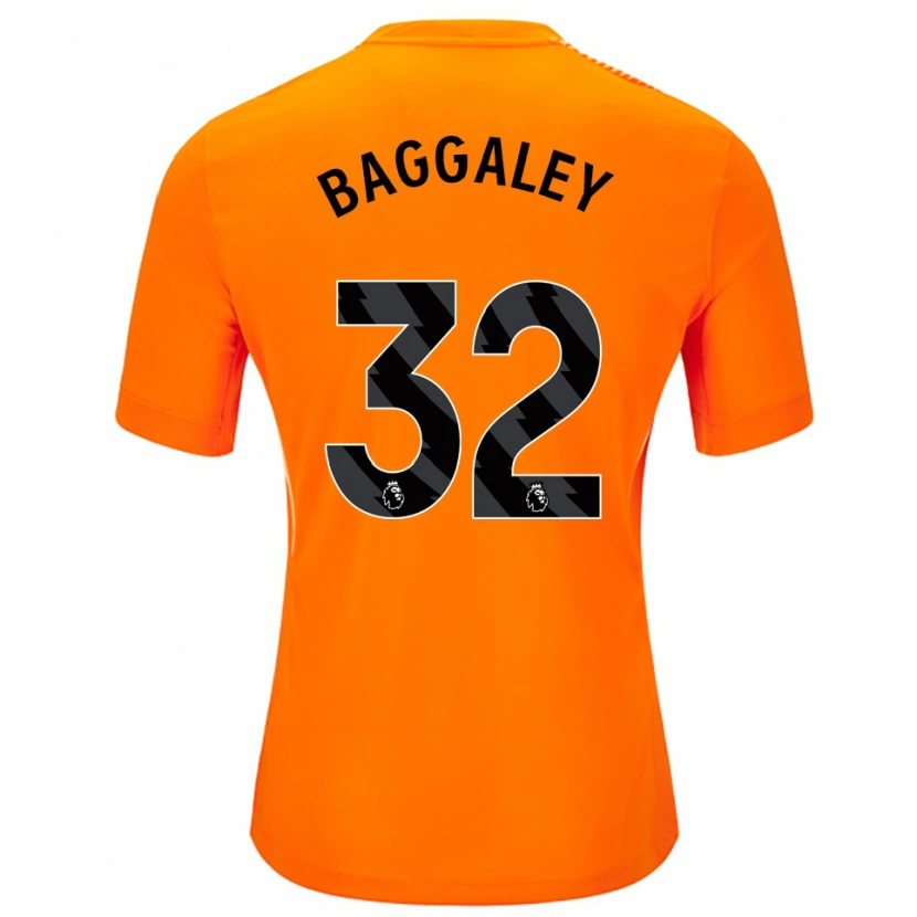 Danxen Enfant Sophie Baggaley #32 Maillot de Gardien Orange Noir 2025/26 T-shirt