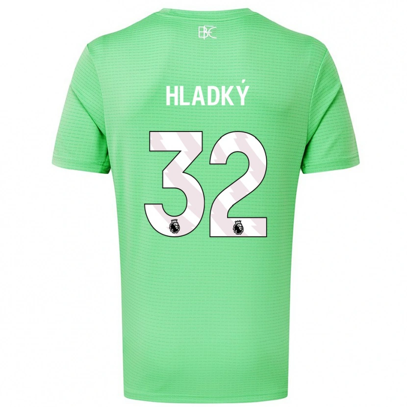 Danxen Enfant Vaclav Hladky #32 Maillot de Gardien Vert Moyen 2025/26 T-shirt