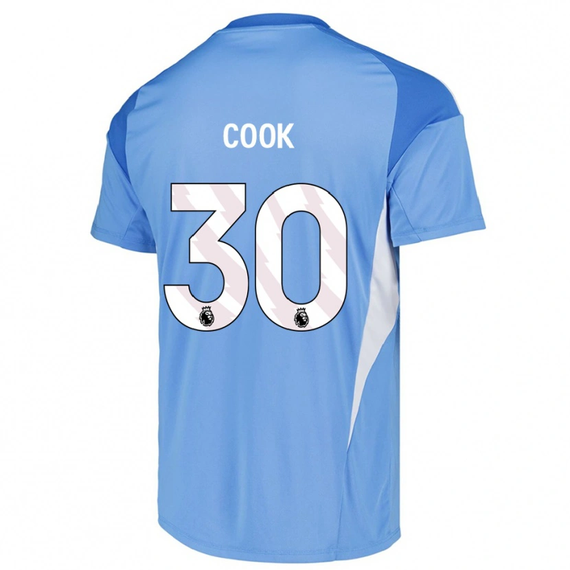 Danxen Enfant Robbie Cook #30 Maillot de Gardien Bleu Ciel Blanc 2025/26 T-shirt