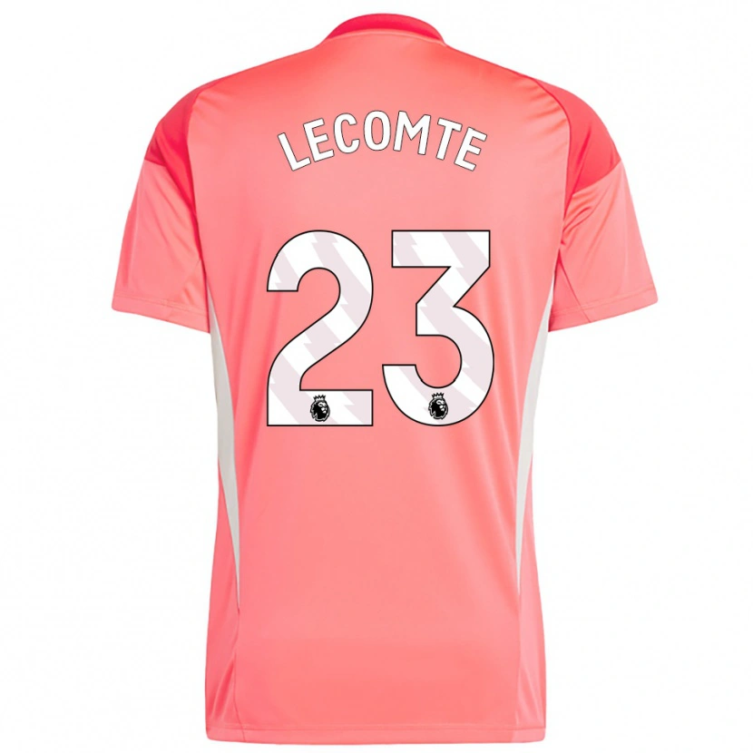 Danxen Enfant Benjamin Lecomte #23 Maillot de Gardien Blanc Rouge 2025/26 T-shirt