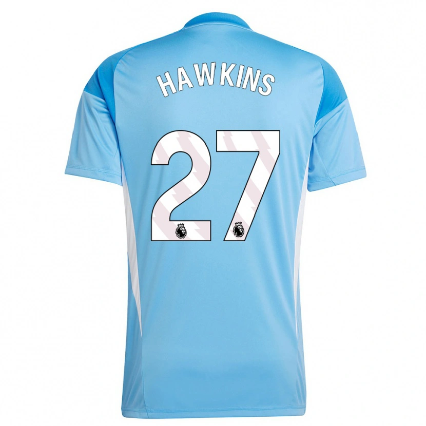 Danxen Enfant Hannah Hawkins #27 Maillot de Gardien Bleu Blanc 2025/26 T-shirt