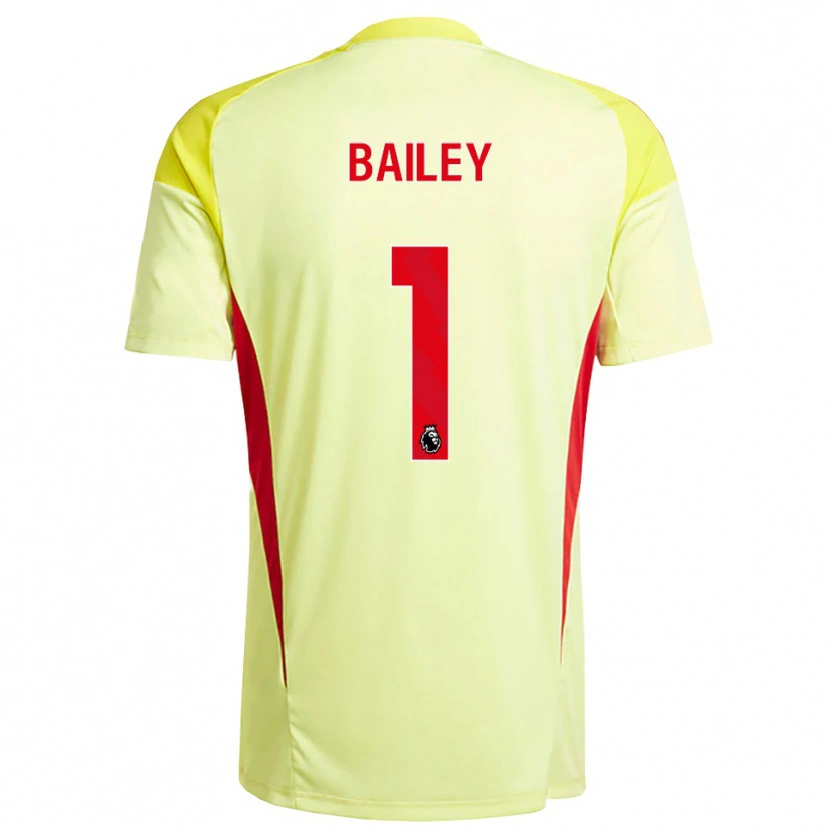 Danxen Enfant Joe Bailey #1 Maillot de Gardien Jaune Clair Orange 2025/26 T-shirt