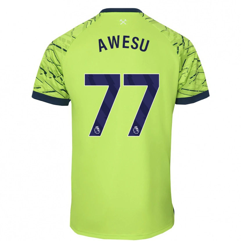 Danxen Enfant Lanre Awesu #77 Maillot de Gardien Vert Fluorescent 2025/26 T-shirt