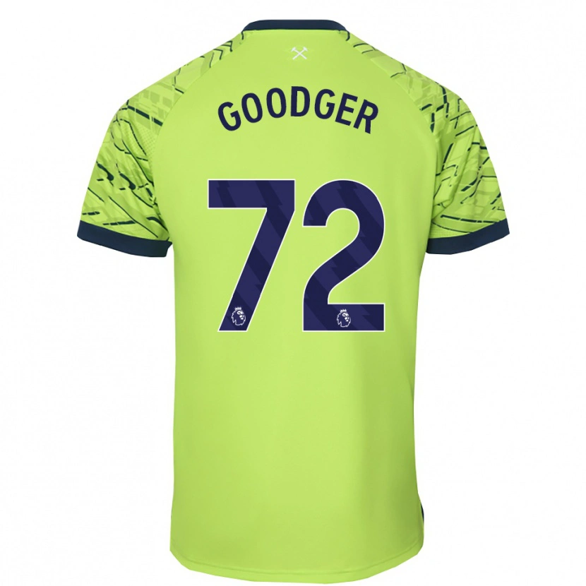 Danxen Enfant Tommy Goodger #72 Maillot de Gardien Vert Fluorescent 2025/26 T-shirt