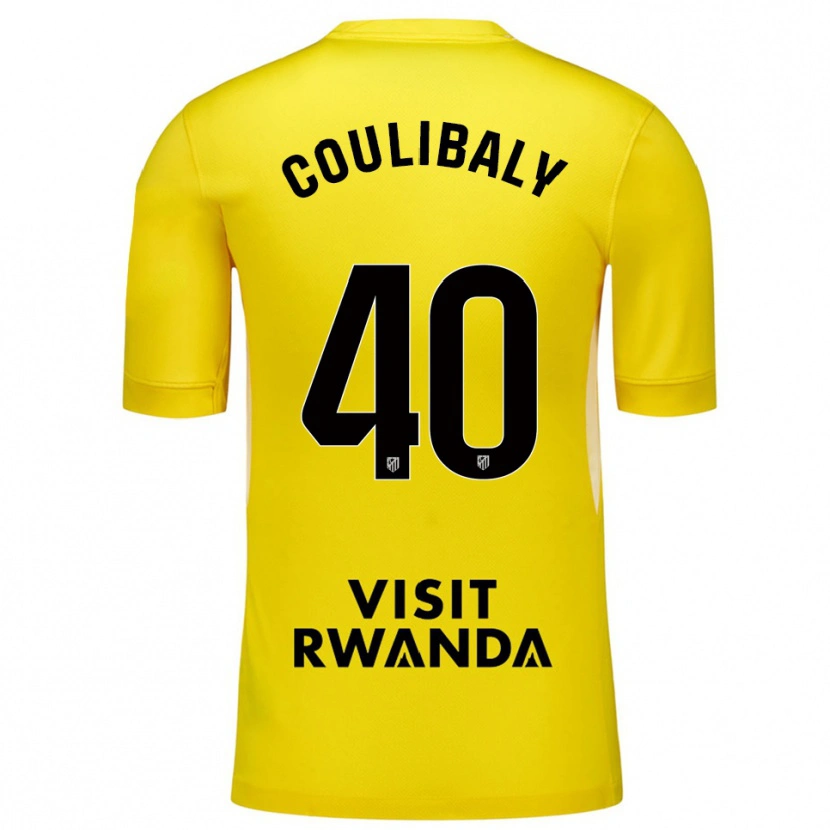 Danxen Enfant Izan Coulibaly #40 Maillot de Gardien Jaune Noir 2025/26 T-shirt